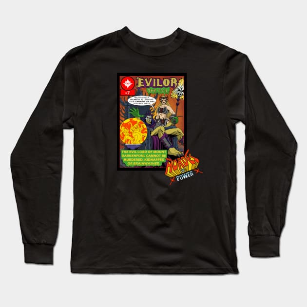 Evilor the Evil Long Sleeve T-Shirt by Art of Lee Bokma